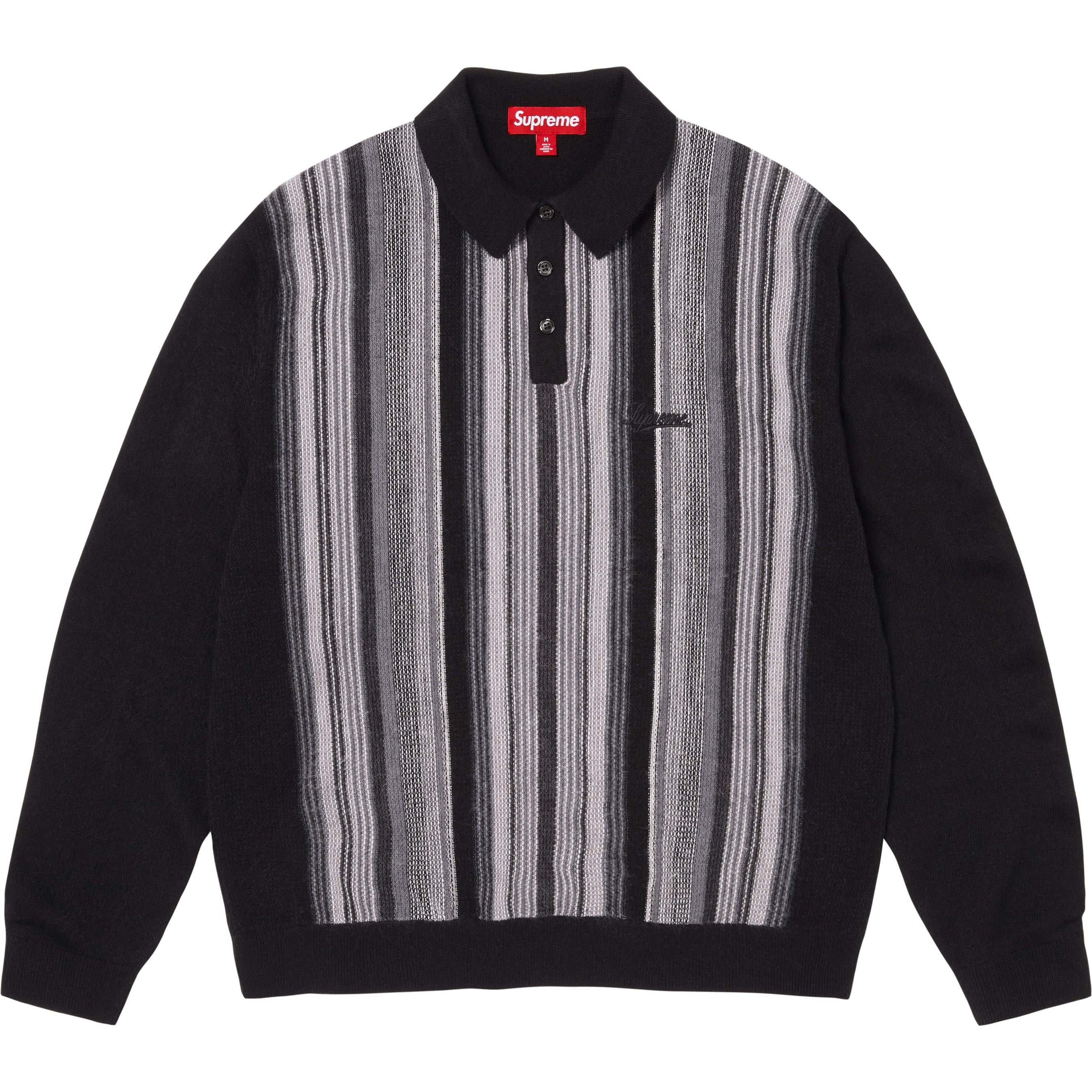 Multi Stripe Polo Sweater view 6